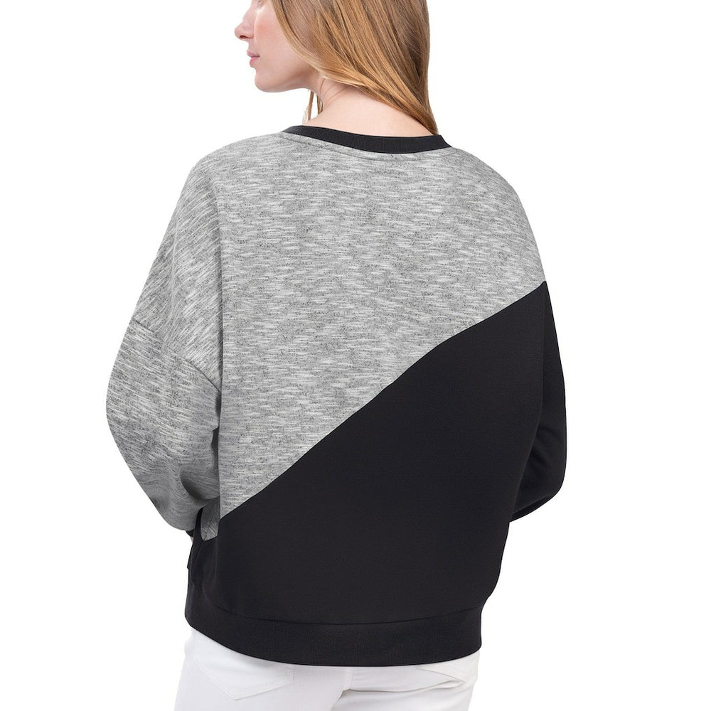 NBA - Brooklyn Nets G-III 4Her by Carl Banks Women's Benches Split Pullover Sweatshirt - Black