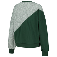 NBA - Milwaukee Bucks G-III 4Her by Carl Banks Women's Benches Split Pullover Sweatshirt - Hunter Green