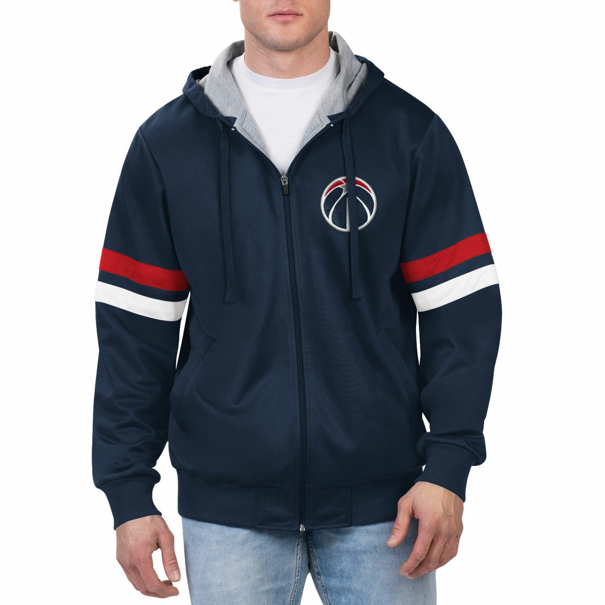 NBA - Washington Wizards G-III Sports by Carl Banks Contender Full-Zip Hoodie Jacket - Navy