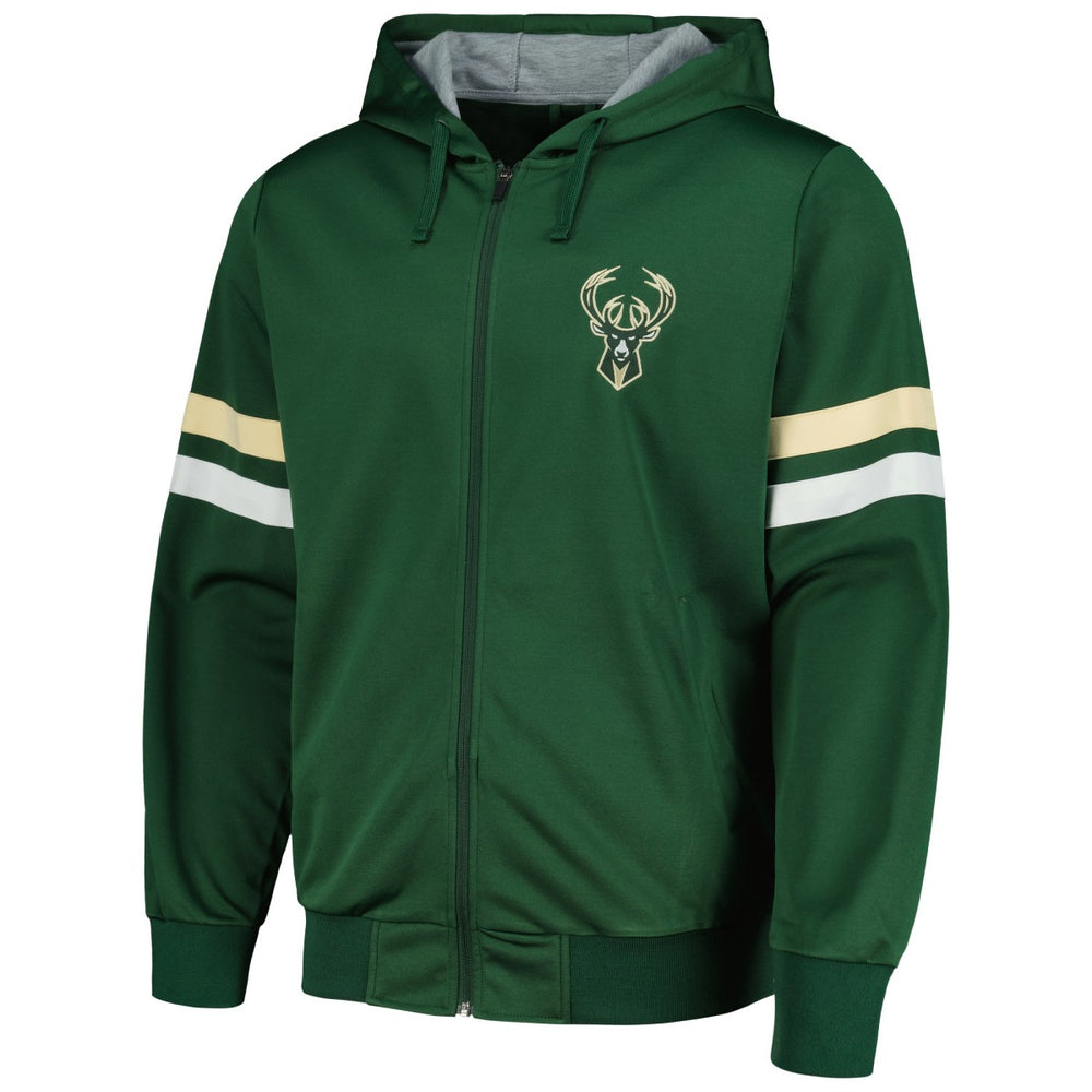 NBA - Milwaukee Bucks G-III Sports by Carl Banks Contender Full-Zip Hoodie Jacket - Hunter Green