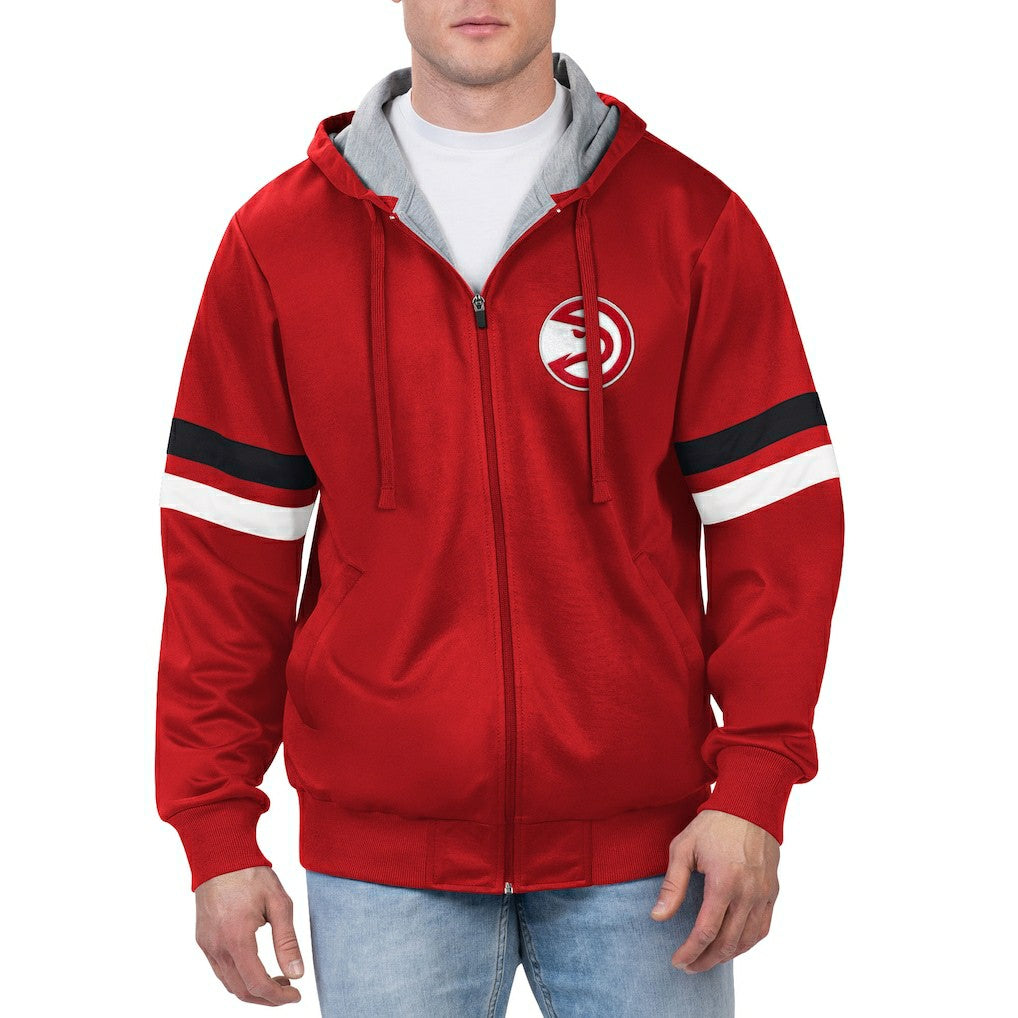 NBA - Atlanta Hawks G-III Sports by Carl Banks Contender Full-Zip Hoodie Jacket - Red