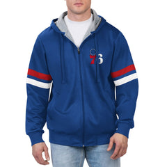 NBA - Philadelphia 76ers G-III Sports by Carl Banks Contender Full-Zip Hoodie Jacket - Royal