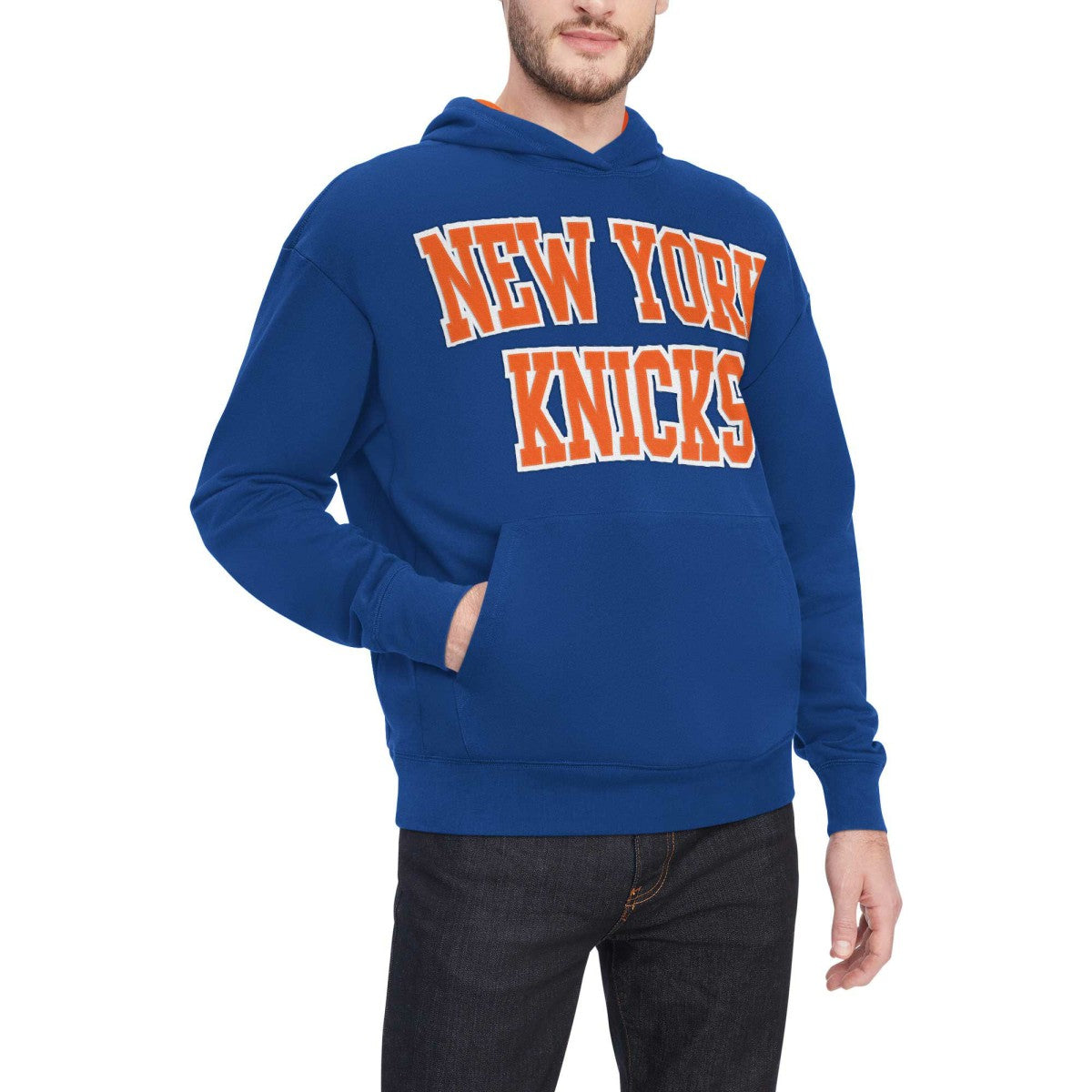 NBA - New York Knicks Tommy Jeans Greyson Pullover Hoodie - Blue