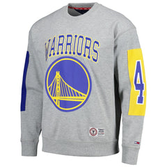 NBA - Golden State Warriors Tommy Jeans Hayes Crew Neck Pullover Sweatshirt - Heather Gray