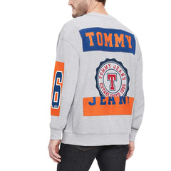 NBA - New York Knicks Tommy Jeans Hayes Crew Neck Pullover Sweatshirt - Heather Gray