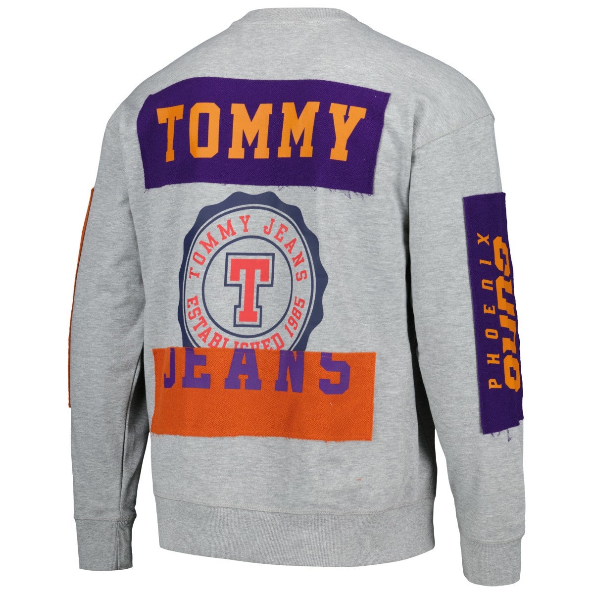 NBA - Phoenix Suns Tommy Jeans Hayes Crew Neck Pullover Sweatshirt - Heather Gray