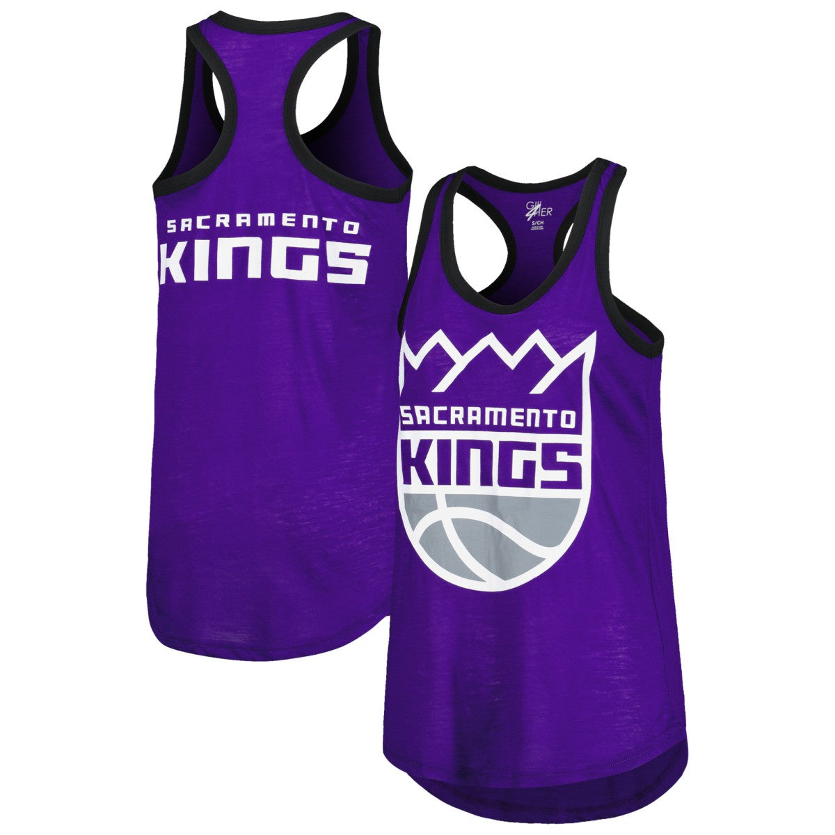 NBA - Sacramento Kings G-III 4Her by Carl Banks Women's Showdown Scoop-Neck Racerback Tank Top - Purple
