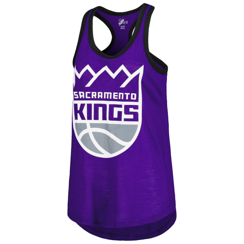 NBA - Sacramento Kings G-III 4Her by Carl Banks Women's Showdown Scoop-Neck Racerback Tank Top - Purple