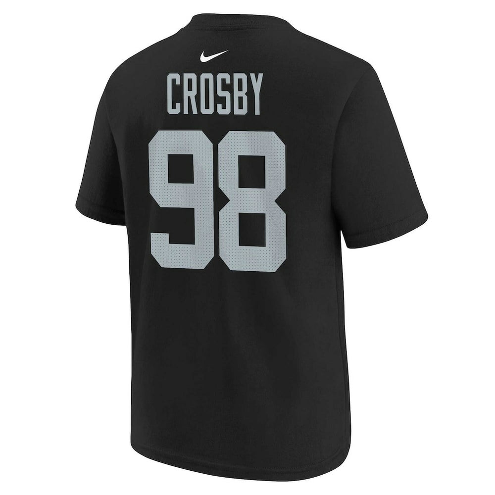 Maxx Crosby Las Vegas Raiders Youth Player Name & Number T-Shirt Black - Nike