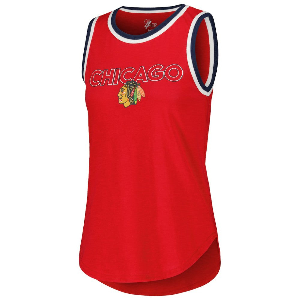 Chicago Blackhawks G-III 4Her by Carl Banks Women's Strategy Tank Top Red