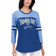 Tampa Bay Lightning - G-III 4Her by Carl Banks Women's Play The Game 3/4-Sleeve T-Shirt Blue