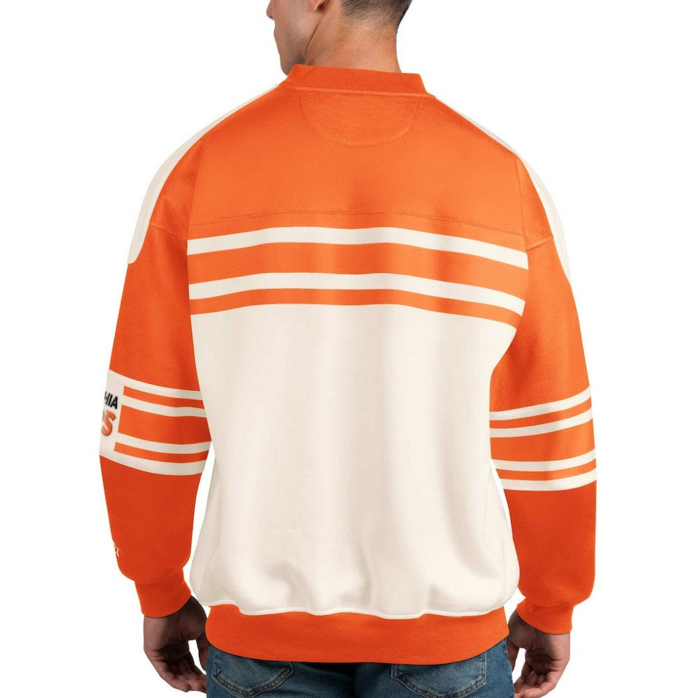 Philadelphia Flyers - Starter Defense Fleece Crewneck Pullover Sweatshirt White