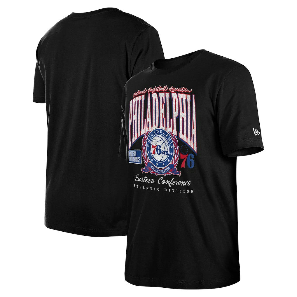 New Era - Philadelphia 76ers Unisex Oversized Essentials Boxy T-Shirt - Black