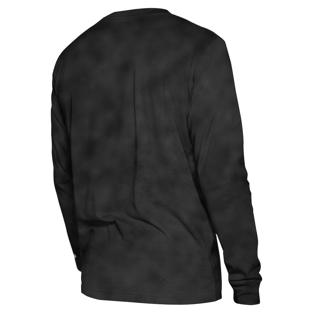 New Era - Chicago Bulls Unisex Oversized Essentials Enzyme Wash Long Sleeve T-Shirt - Black