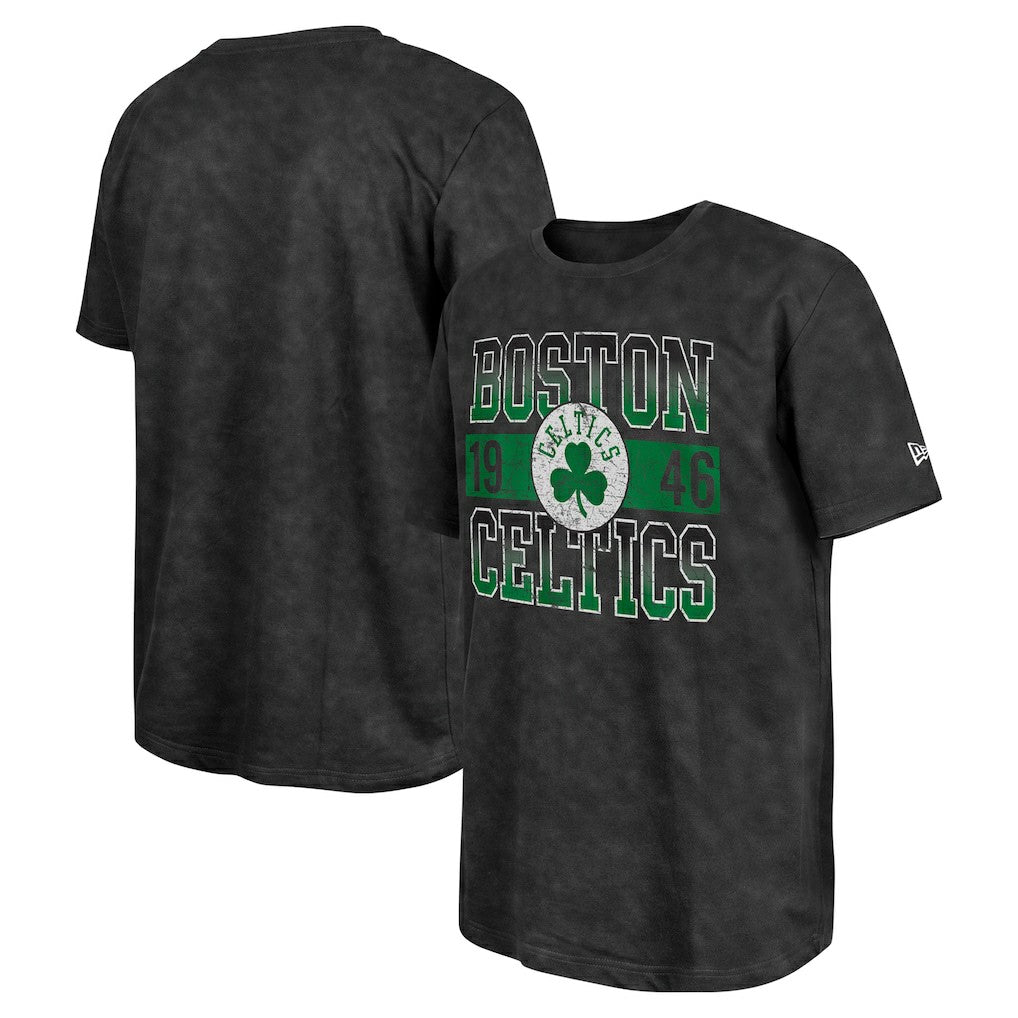 New Era - Boston Celtics Enzyme Washed Oversized T-Shirt - Black