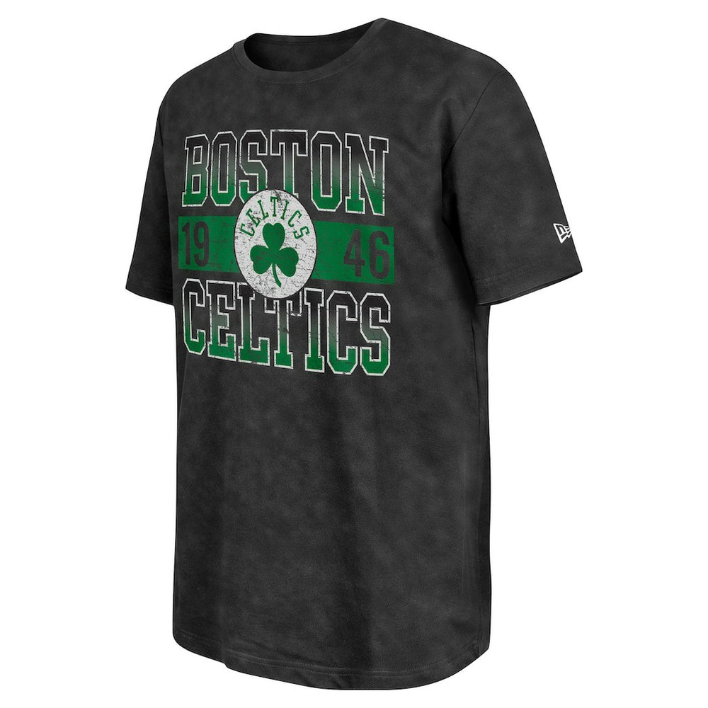 New Era - Boston Celtics Enzyme Washed Oversized T-Shirt - Black