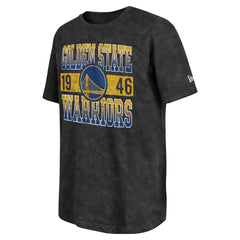 New Era - Golden State Warriors Enzyme Washed Oversized T-Shirt - Black
