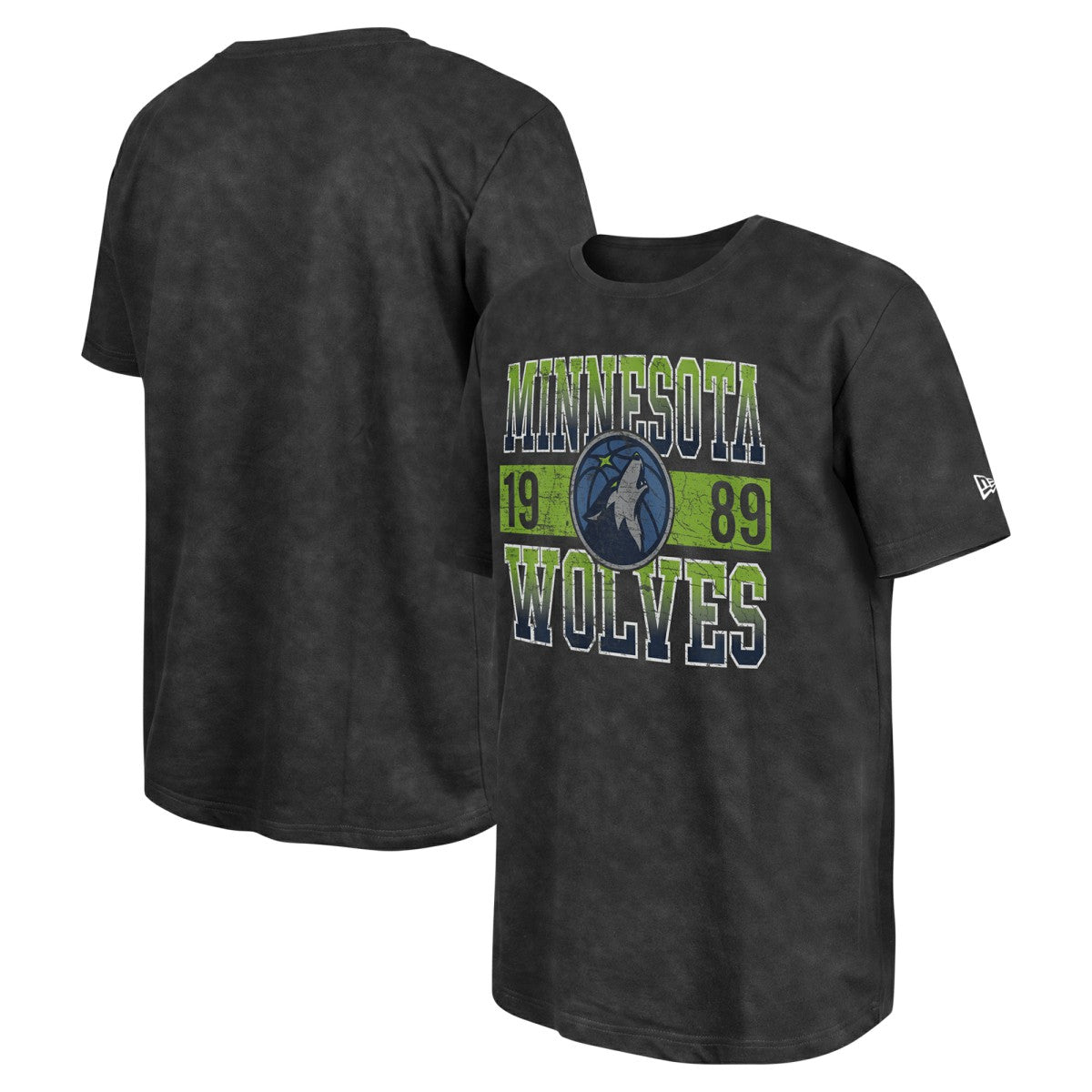 New Era - Minnesota Timberwolves Enzyme Washed Oversized T-Shirt - Black