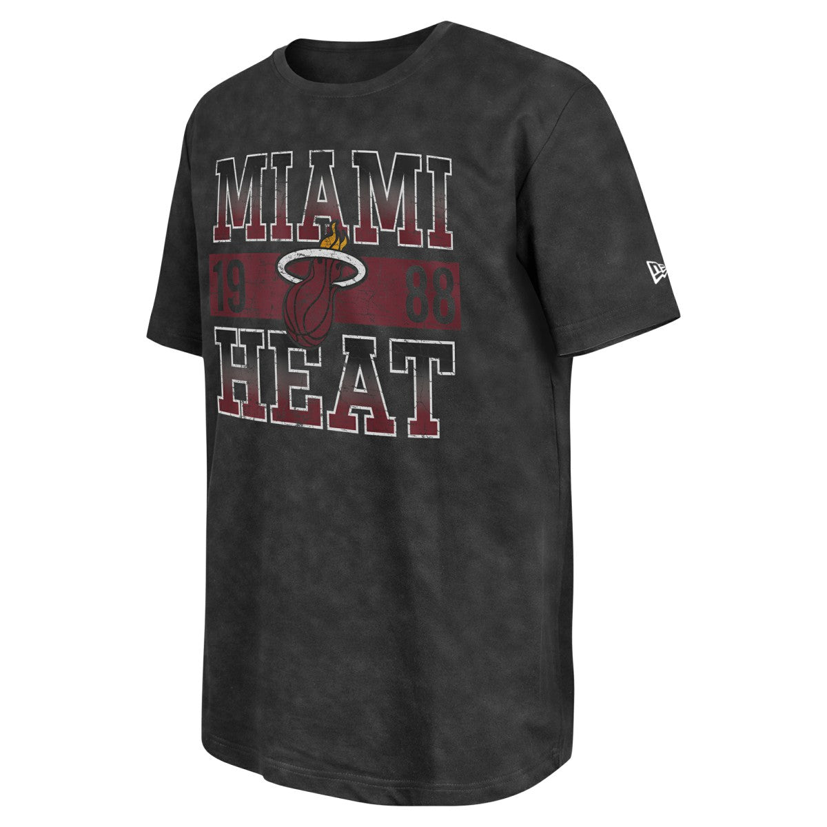 New Era - Miami Heat Enzyme Washed Oversized T-Shirt - Black