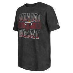 New Era - Miami Heat Enzyme Washed Oversized T-Shirt - Black