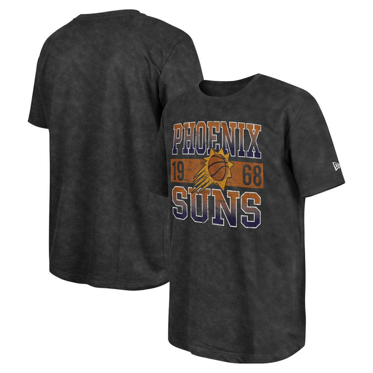 New Era - Phoenix Suns Enzyme Washed Oversized T-Shirt - Black