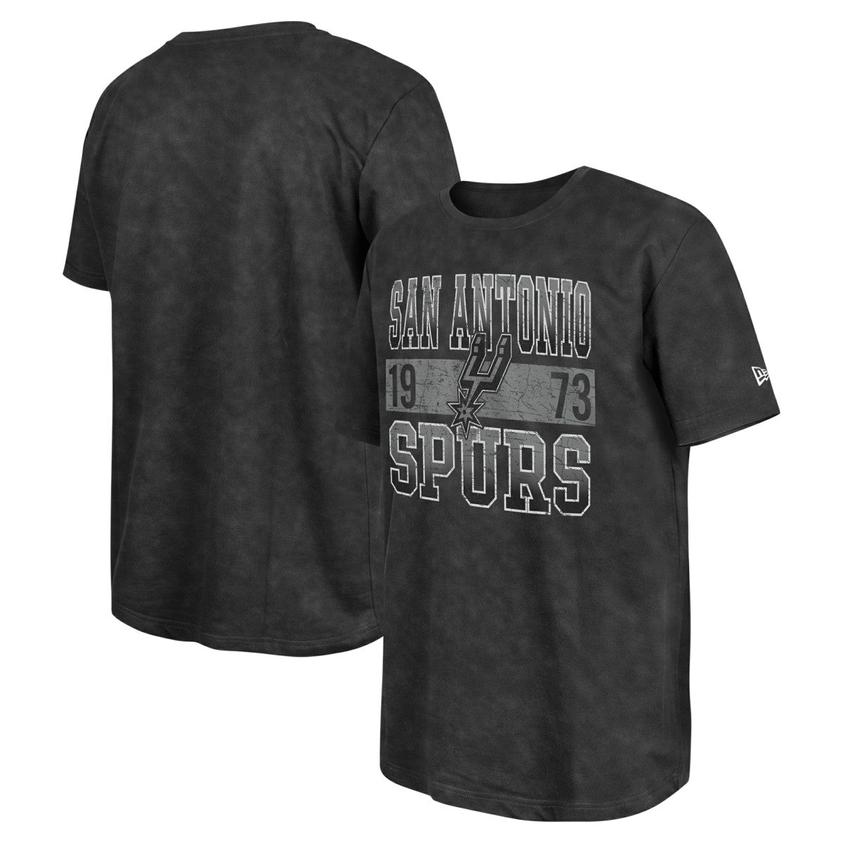 New Era - San Antonio Spurs Enzyme Washed Oversized T-Shirt - Black