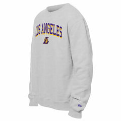 New Era - Los Angeles Lakers Chenille Cross Over Pullover Sweatshirt - Gray