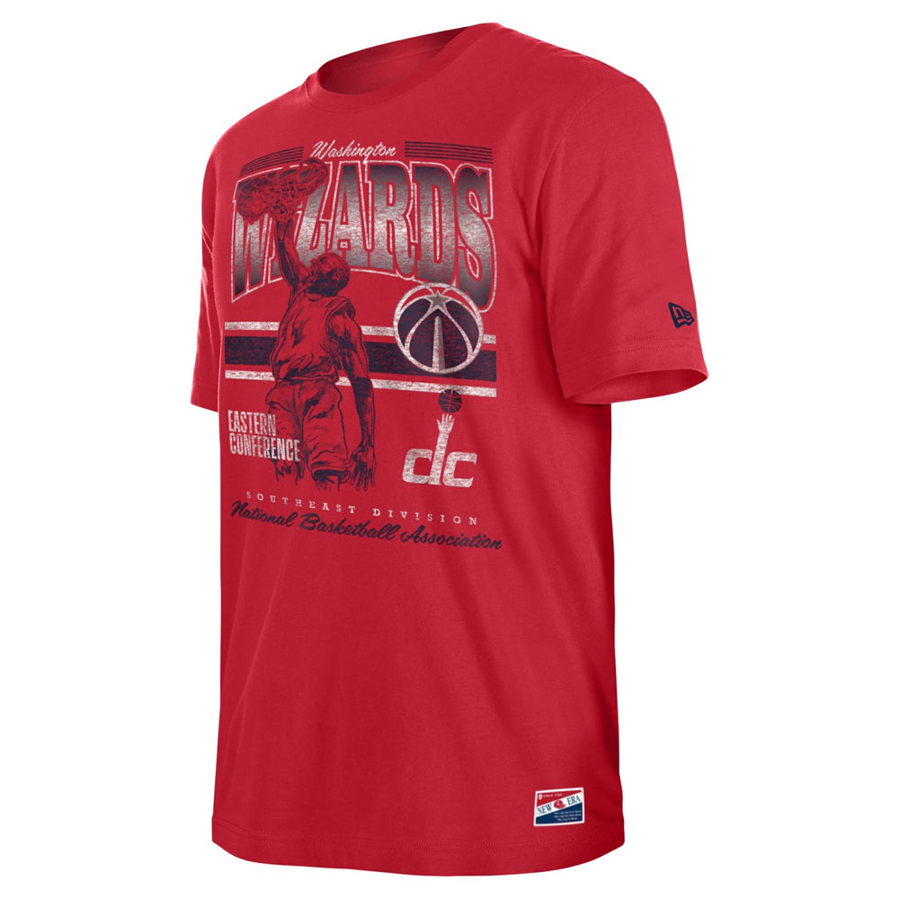 New Era - Washington Wizards Enzyme Wash Oversized T-Shirt - Red