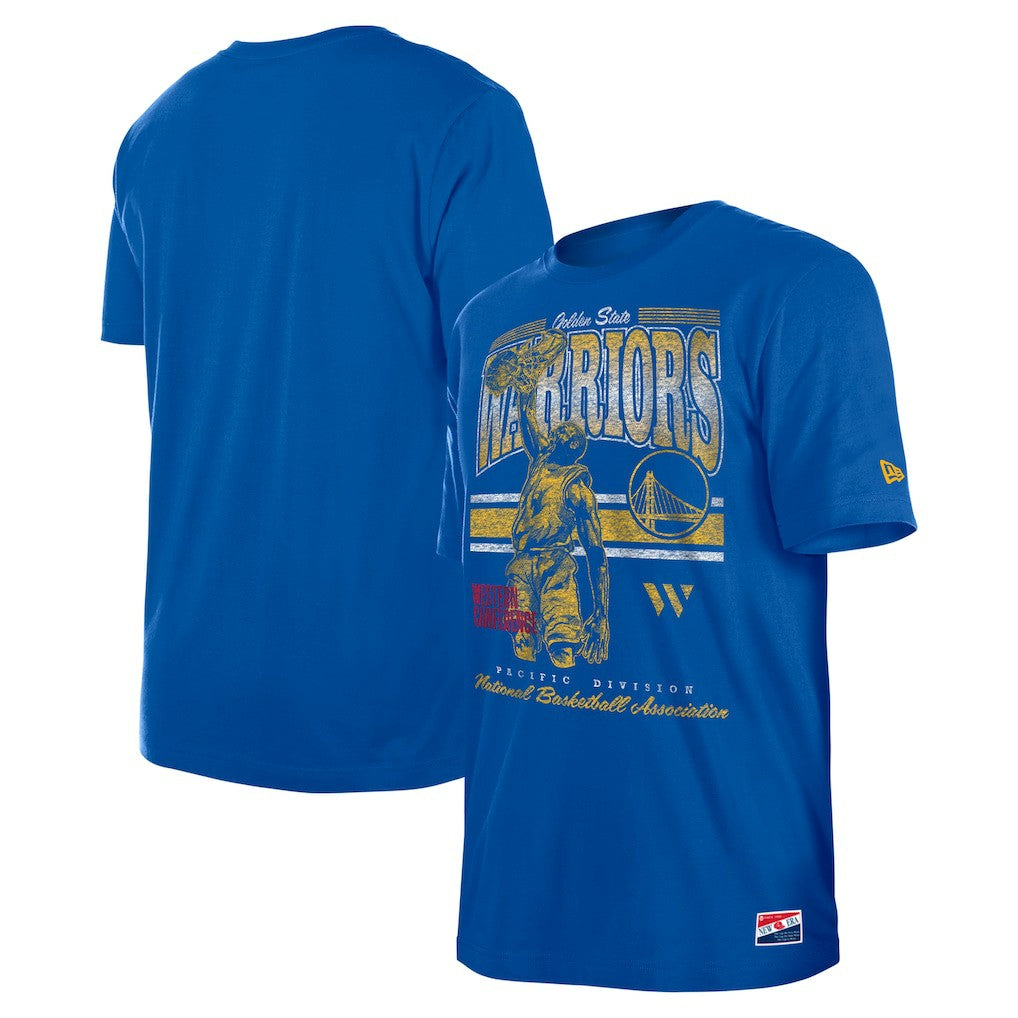 New Era - Golden State Warriors Enzyme Wash Oversized T-Shirt - Royal