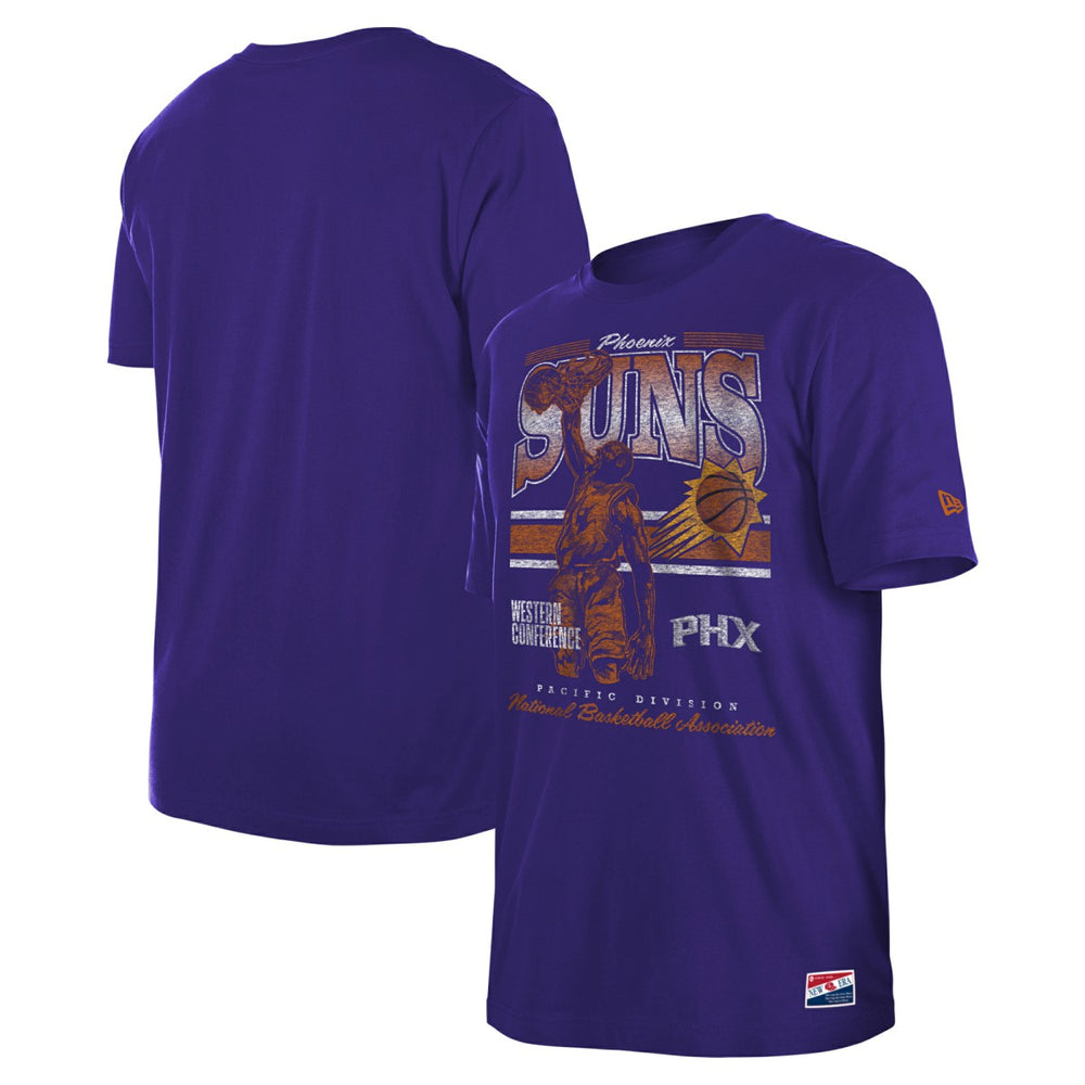 New Era - Phoenix Suns Enzyme Wash Oversized T-Shirt - Purple