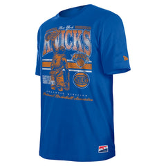 New Era - New York Knicks Enzyme Wash Oversized T-Shirt - Blue