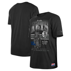 New Era - Brooklyn Nets Enzyme Wash Oversized T-Shirt - Black