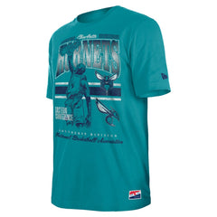 New Era - Charlotte Hornets Enzyme Wash Oversized T-Shirt - Teal
