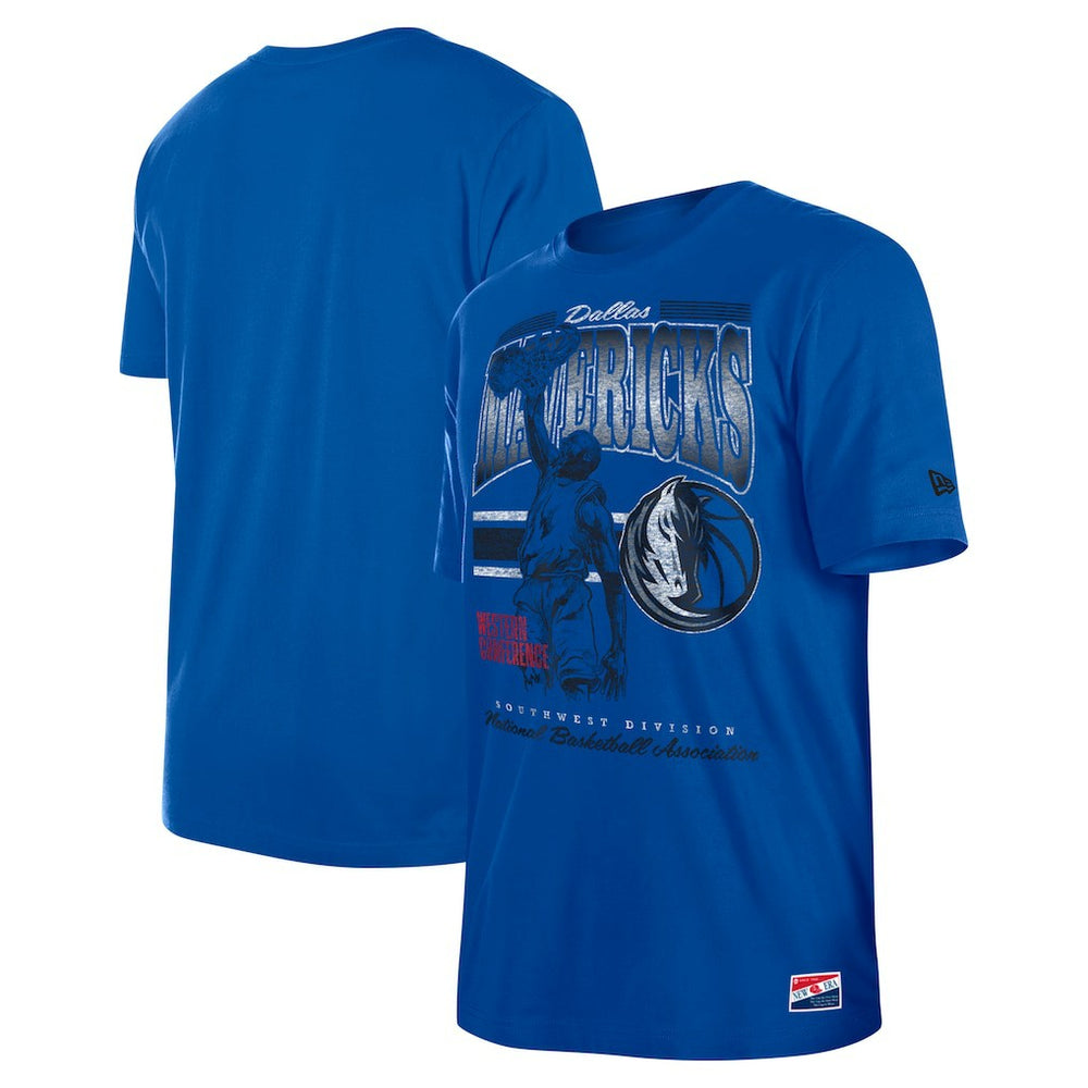 New Era - Dallas Mavericks Enzyme Wash Oversized T-Shirt - Blue