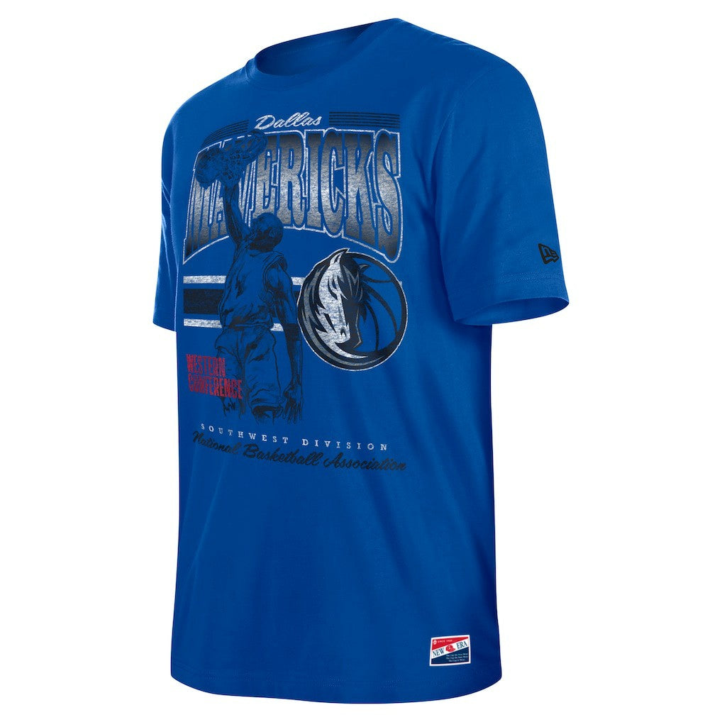 New Era - Dallas Mavericks Enzyme Wash Oversized T-Shirt - Blue