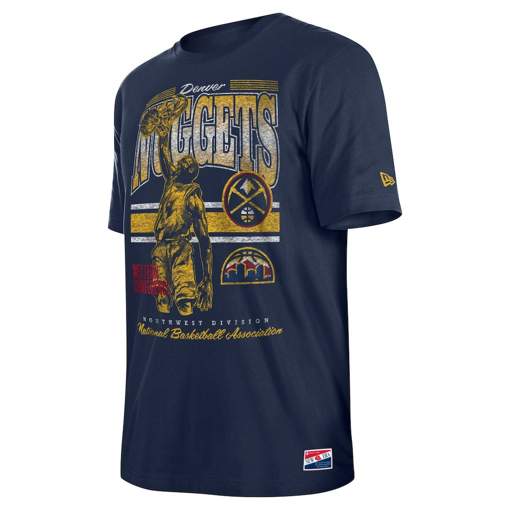 New Era - Denver Nuggets Enzyme Wash Oversized T-Shirt - Navy