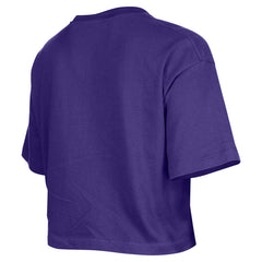 New Era - Los Angeles Lakers Women's Oversized Boxy Crop T-Shirt - Purple