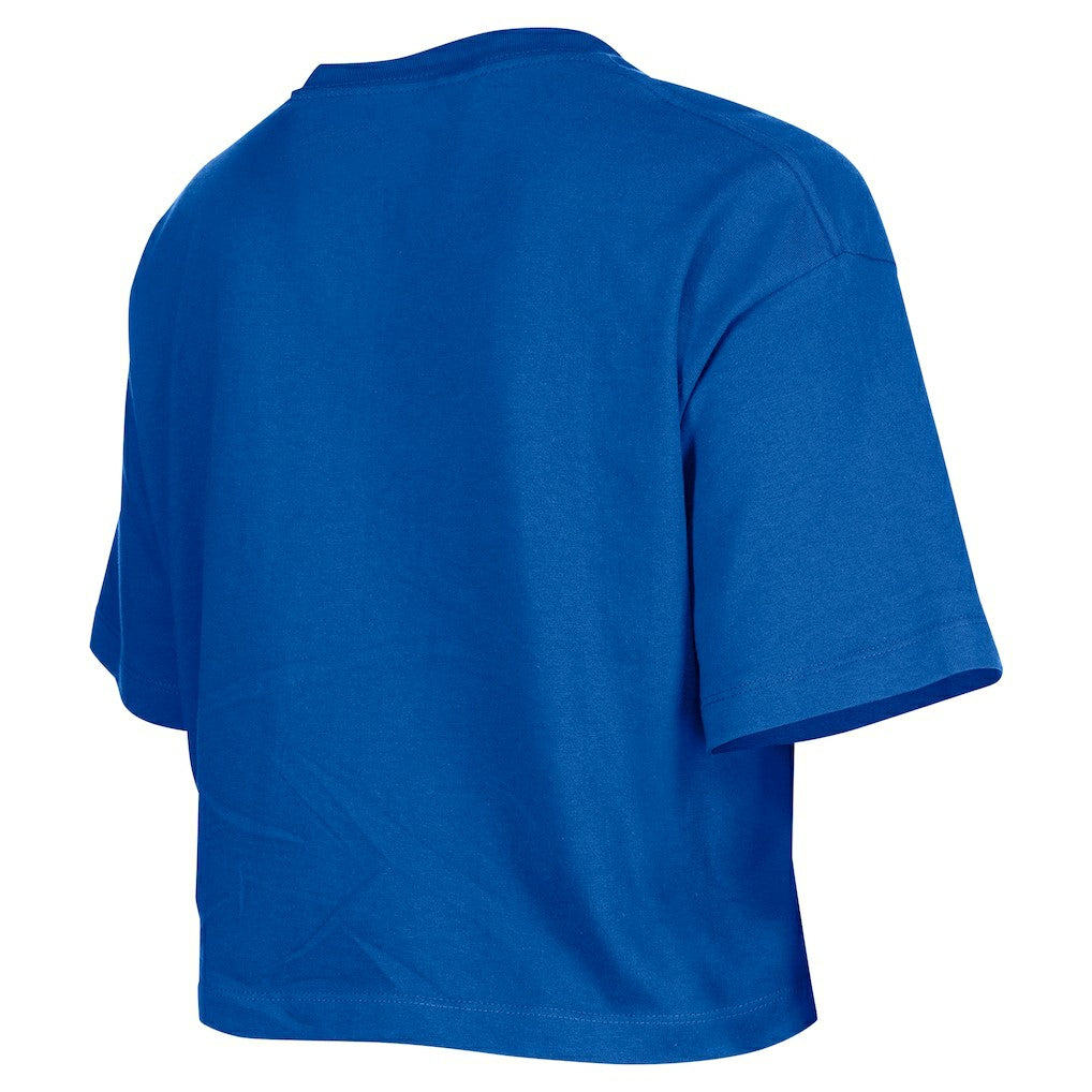 New Era - Golden State Warriors Women's Oversized Boxy Crop T-Shirt - Royal