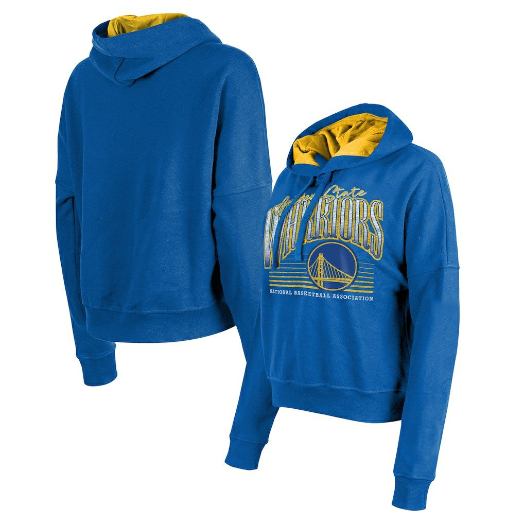 New Era - Golden State Warriors Women's Boxy Pullover Hoodie - Royal