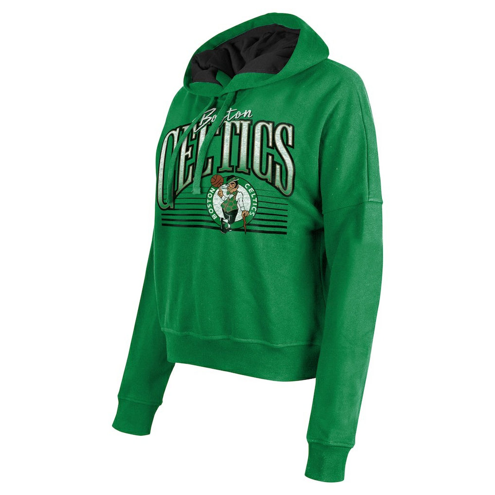 New Era - Boston Celtics Women's Boxy Pullover Hoodie - Kelly Green