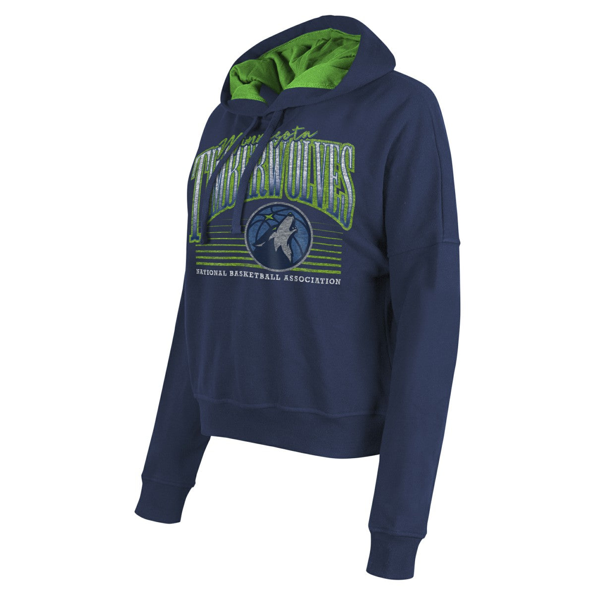 New Era - Minnesota Timberwolves Women's Boxy Pullover Hoodie - Navy