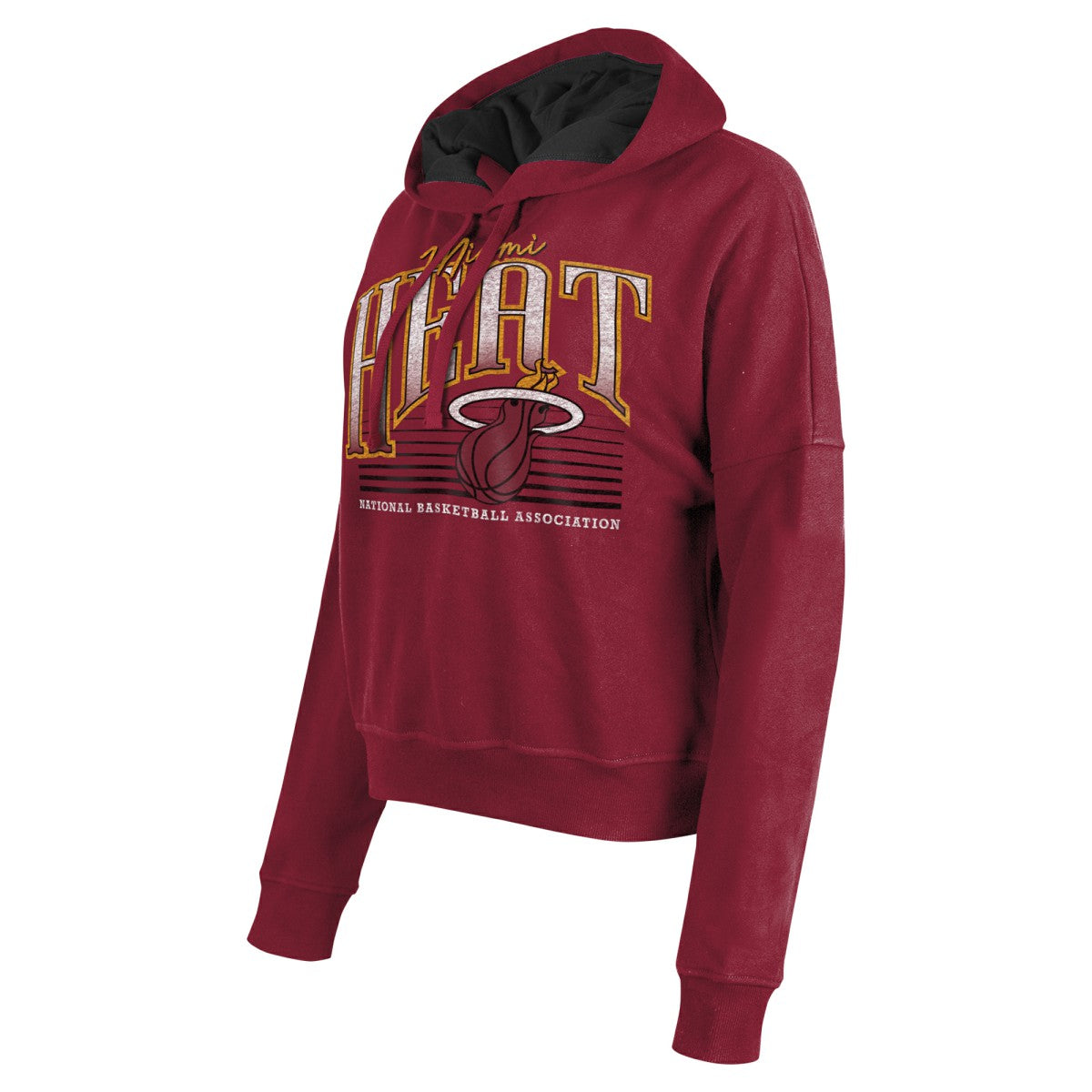 New Era - Miami Heat Women's Boxy Pullover Hoodie - Red