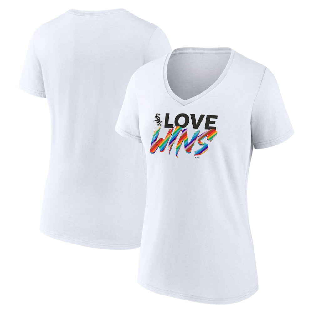 Chicago White Sox Women's Love Wins V-Neck T-Shirt Online