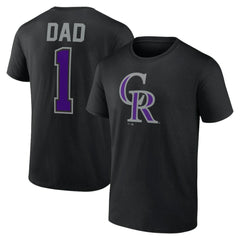Colorado Rockies Father's Day #1 Dad T-Shirt On Sale