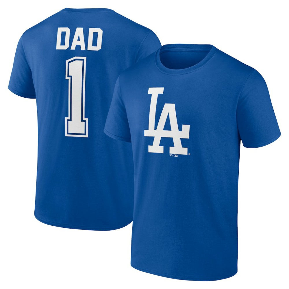 Los Angeles Dodgers Father's Day #1 Dad T-Shirt for sale