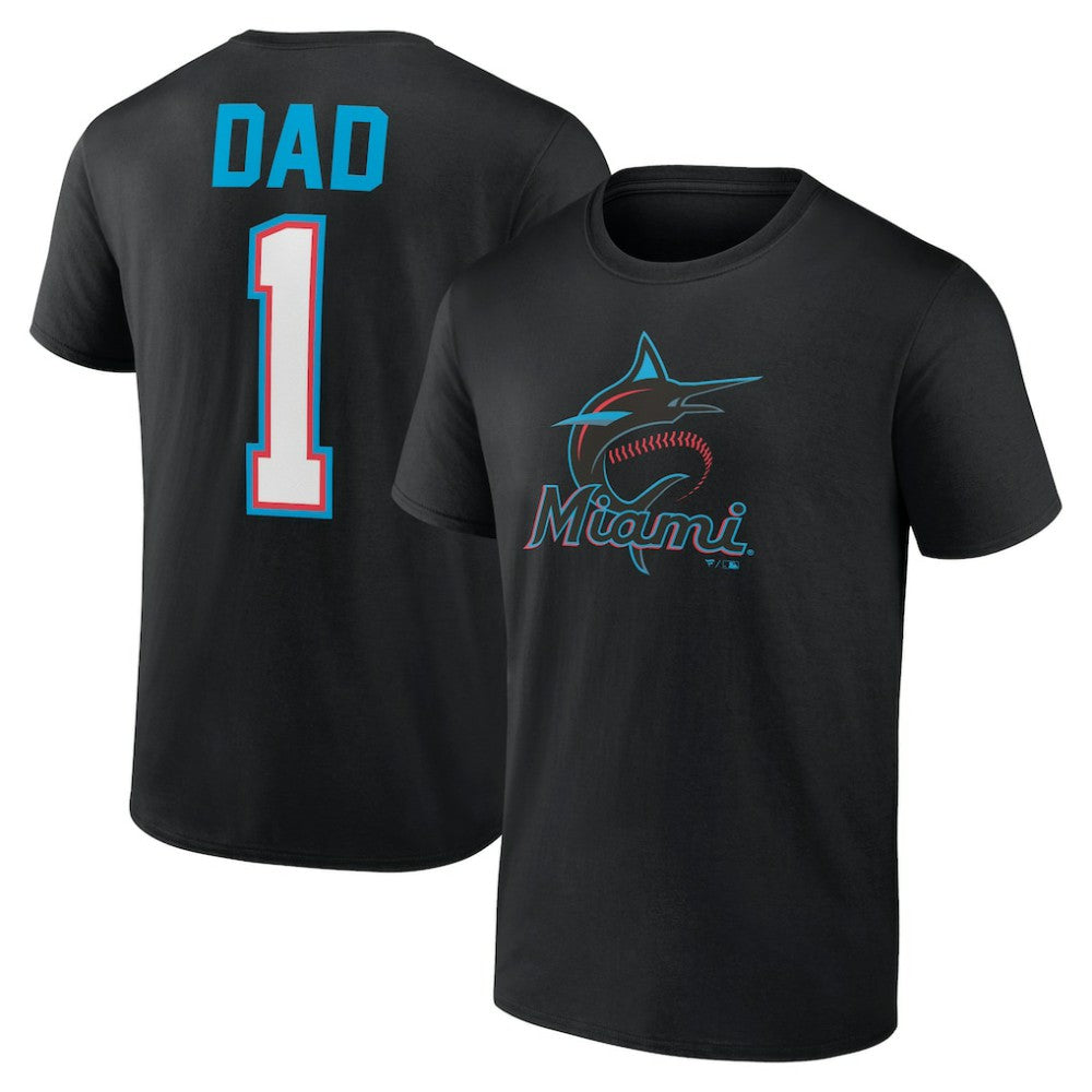 Miami Marlins Father's Day #1 Dad T-Shirt Lifestyle