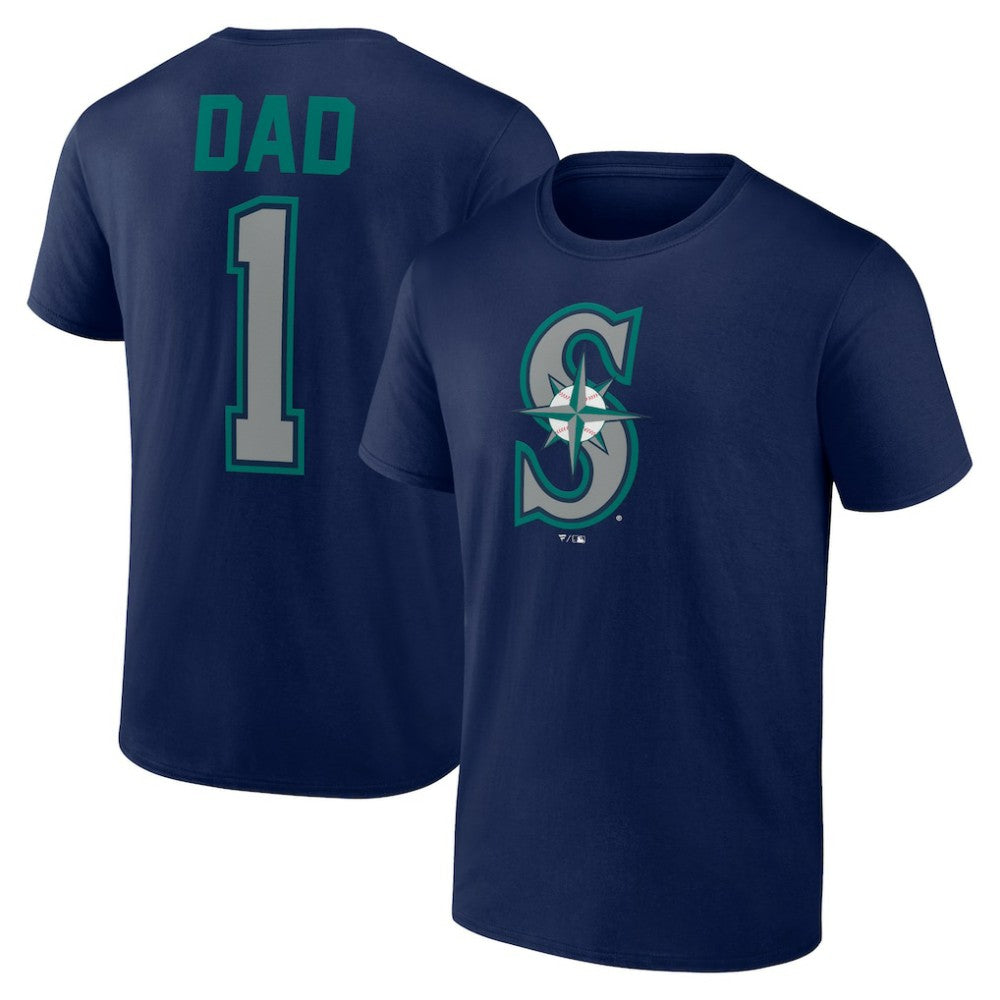Seattle Mariners Father's Day #1 Dad T-Shirt Clearance