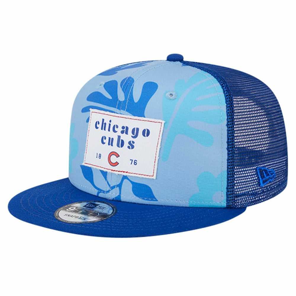 Chicago Cubs New Era Bikini Bottom Trucker 9FIFTY Snapback Hat On Sale