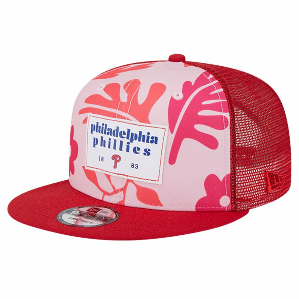 Philadelphia Phillies New Era Bikini Bottom Trucker 9FIFTY Snapback Hat Lifestyle