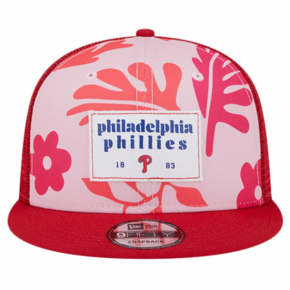Philadelphia Phillies New Era Bikini Bottom Trucker 9FIFTY Snapback Hat Lifestyle
